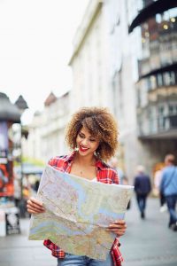 woman exploring in Paris 