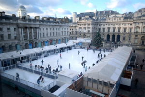 Go ice skating at Somerset House in London!